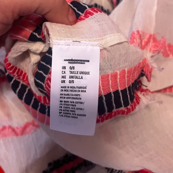 Vintage American Eagle ethnic pattern infinity scarf EUC - Picture 3 of 9